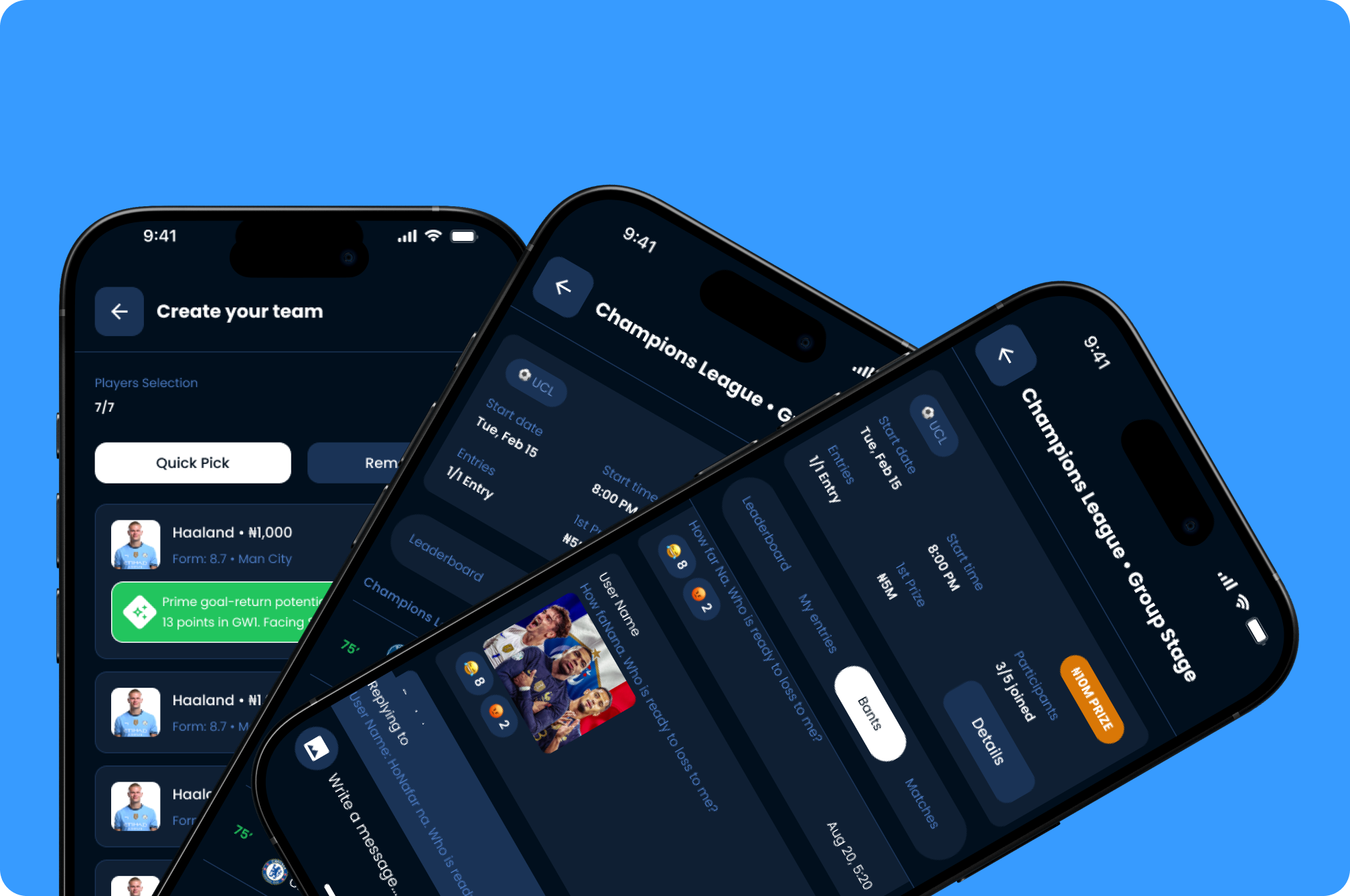 myFantaasy9ja App Screens